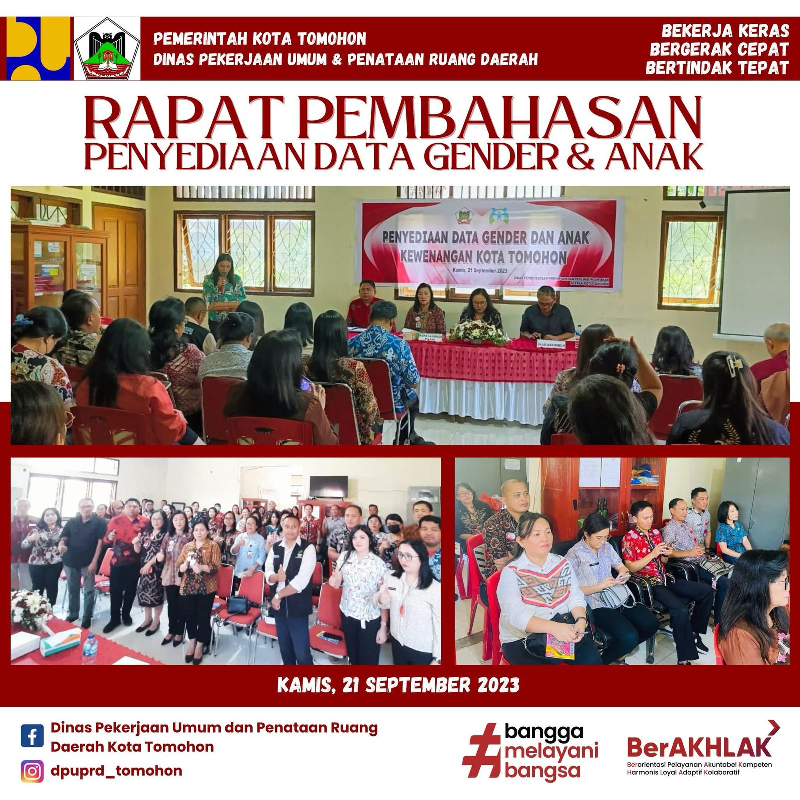 RAPAT PEMBAHASAN PENYEDIAAN DATA GENDER & ANAK